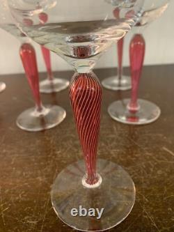 8 verres à vin blanc modèle Mozart en cristal Saint Louis (prix à la pièce)