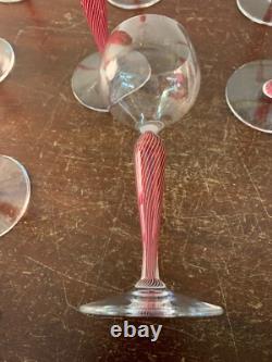 8 verres à vin blanc modèle Mozart en cristal Saint Louis (prix à la pièce)