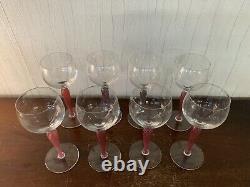 8 verres à vin rouge modèle Mozarten cristal Saint Louis (prix à la pièce)