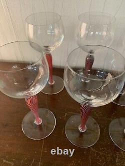 8 verres à vin rouge modèle Mozarten cristal Saint Louis (prix à la pièce)
