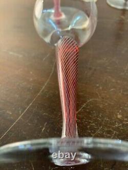 8 verres à vin rouge modèle Mozarten cristal Saint Louis (prix à la pièce)