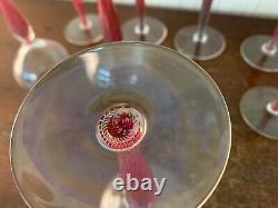 8 verres à vin rouge modèle Mozarten cristal Saint Louis (prix à la pièce)