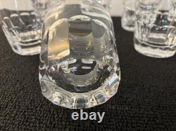 8 verres à whisky modèle côte plate en cristal de Saint Louis (prix à la pièce)