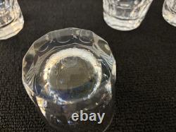 8 verres à whisky modèle côte plate en cristal de Saint Louis (prix à la pièce)