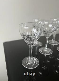 9 Verres A Vin Blanc En Cristal Saint Louis Modèle Calibri Baccarat