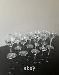 9 Verres A Vin Blanc En Cristal Saint Louis Modèle Calibri Baccarat