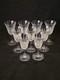 9 Verres &Agrave; Vin Blanc / Porto St Saint Louis Mod&egrave;le Tarn En Cristal Taill&eacute; Sign&eacute;