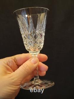 9 Verres À Vin Blanc / Porto St Saint Louis Modèle Tarn En Cristal Taillé Signé