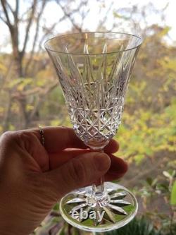 9 Verres À Vin Blanc / Porto St Saint Louis Modèle Tarn En Cristal Taillé Signé
