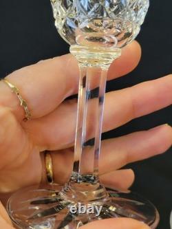 9 Verres À Vin Blanc / Porto St Saint Louis Modèle Tarn En Cristal Taillé Signé