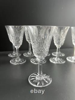 9 Verres A Vin En Cristal Taille Modelé Tarn St Louis Signe
