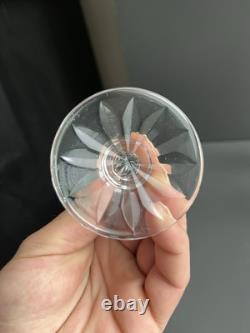 9 Verres A Vin En Cristal Taille Modelé Tarn St Louis Signe