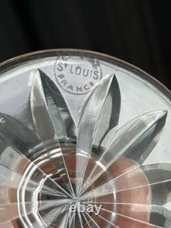 9 Verres A Vin En Cristal Taille Modelé Tarn St Louis Signe