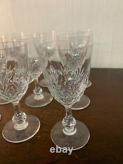 9 verres à eau modèle Massenet en cristal de Saint Louis (prix à la pièce)