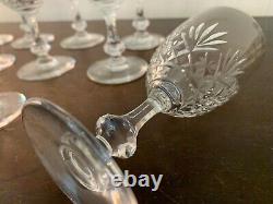 9 verres à eau modèle Massenet en cristal de Saint Louis (prix à la pièce)