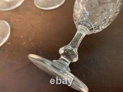 9 verres à eau modèle Massenet en cristal de Saint Louis (prix à la pièce)