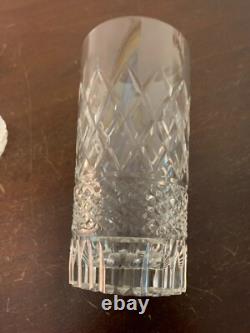 9 verres à orangeade taillé carreau en cristal de Saint Louis (prix à la pièce)