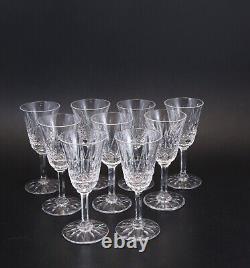 9 verres à vin cristal taillé de Saint louis modèle Tarn 13 cm