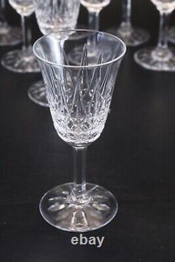 9 verres à vin cristal taillé de Saint louis modèle Tarn 13 cm