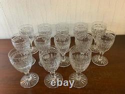 9 verres à vin modèle Clovis cristal de Saint Louis Attribué / prix à la pièce