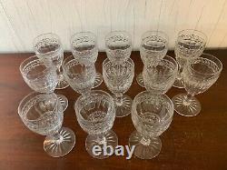 9 verres à vin modèle Clovis cristal de Saint Louis Attribué / prix à la pièce