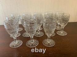9 verres à vin modèle Clovis cristal de Saint Louis Attribué / prix à la pièce