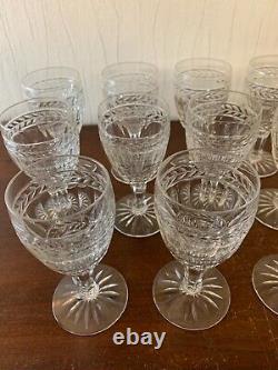 9 verres à vin modèle Clovis cristal de Saint Louis Attribué / prix à la pièce
