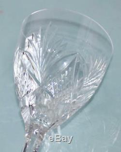 ANCIENNES 6 verres cristal TAILLE MOSELLE ST. LOUIS chaque pièce signée