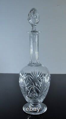 ANCIENNE 1 CARAFE DECANTER A VIN EAU CRISTAL TAILLE MODELE MOSELE ST LOUIS 38cm