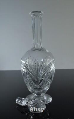 ANCIENNE 1 CARAFE DECANTER A VIN EAU CRISTAL TAILLE MODELE MOSELE ST LOUIS 38cm