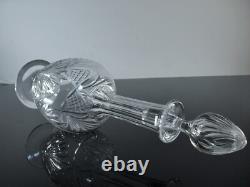 ANCIENNE 1 CARAFE DECANTER A VIN EAU CRISTAL TAILLE MODELE MOSELE ST LOUIS 38cm