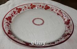 ANCIEN SERVICE de NUIT 6 PIÈCES en CRISTAL ROUGE SAINT LOUIS BACCARAT BOHEME 19è