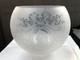 Abat-jour Globes Cristal Grav&eacute; Lampe Baccarat St Louis D&eacute;cor Floral Portrait