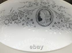 Abat-jour globes cristal Gravé lampe Baccarat St Louis décor floral portrait
