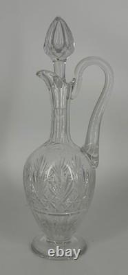 Aiguière Saint-Louis en cristal taillé avec bouchon