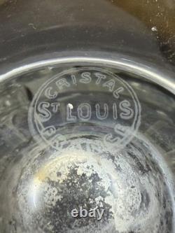 Aiguière Saint-Louis en cristal taillé avec bouchon