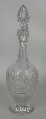 Aiguière Saint-Louis en cristal taillé avec bouchon