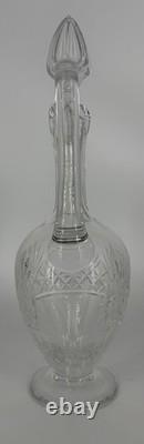 Aiguière Saint-Louis en cristal taillé avec bouchon