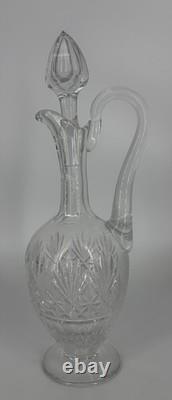 Aiguière Saint-Louis en cristal taillé avec bouchon