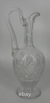 Aiguière Saint-Louis en cristal taillé avec bouchon
