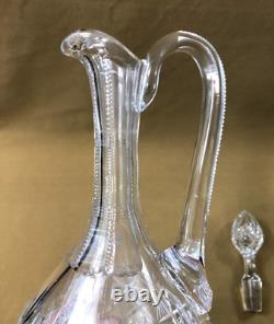Aiguière / broc / carafe en cristal SAINT LOUIS modèle GAVARNI taille 5033 32 cm