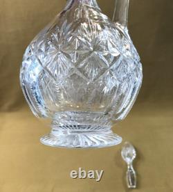 Aiguière / broc / carafe en cristal SAINT LOUIS modèle GAVARNI taille 5033 32 cm