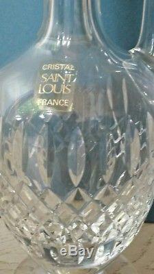 Aiguière / carafe à liqueur en Cristal de Saint- Louis. Modèle Messine