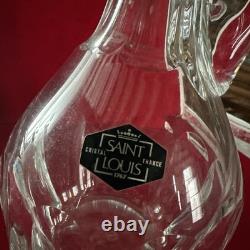 Aiguière ou carafe à vin cristal de Saint Louis hauteur 39 cm
