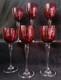 Amadeus 6 Verres Roemer Calice Vin/eau Cristal De St Louis Rouge 24cm (2)