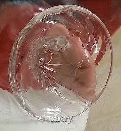 Ancien 7 Verres À Champagne Cristal St. Louis Modèle Cluny. Décor Monogramme