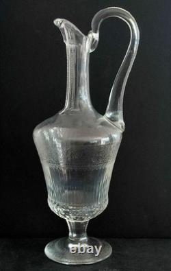Ancien Carafe En Cristal De Saint Louis Modele Thistle