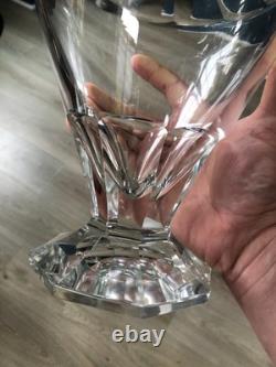 Ancien Grand Broc Pichet Cristal Facette MOSER Baccarat Saint Louis