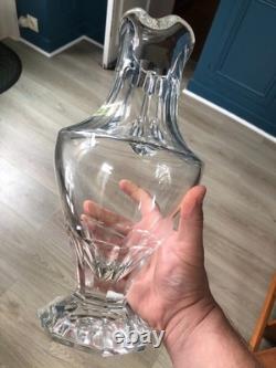 Ancien Grand Broc Pichet Cristal Facette MOSER Baccarat Saint Louis