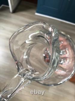 Ancien Grand Broc Pichet Cristal Facette MOSER Baccarat Saint Louis